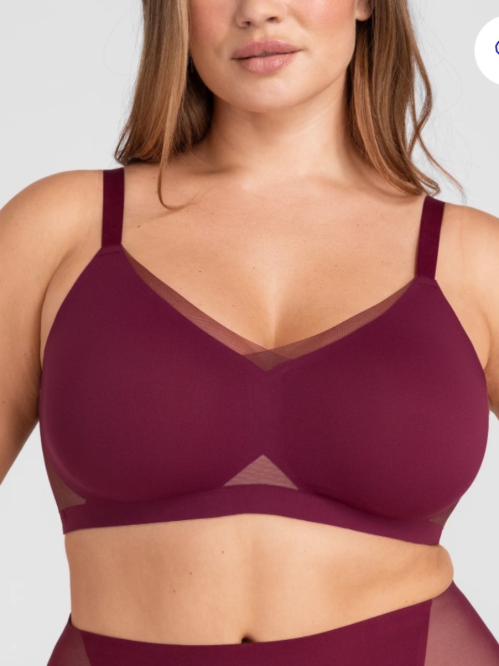 Honeylove CrossOver Bra Fig Sz 2X (42C/42D) - Picture 2 of 9